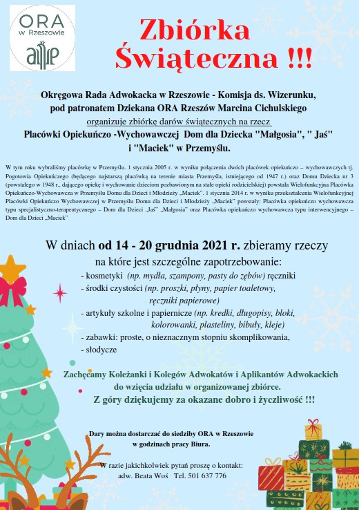 Zbiórka świąteczna dla Domu Dziecka w Przemyślu